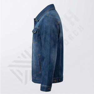 Chaqueta Vaquera Informal para Hombre, Hecha a Medida, con Botones, Impermeable, Transpirable, 100% Algodón, Talla Grande, Moderna y Duradera - Product Image 3