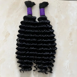 Recommended Bulk Virgin Brazilian Remy <b>Hair</b> Extensions for Deep Wave <b>Braiding</b> - Product Image 4