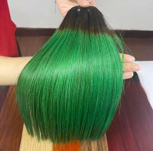 Méga vente vietnamienne en gros faisceaux de cheveux colorés droits en os de Thanh an Viet Nam pas d'emmêlement pas de perte de cheveux - Product Image 4
