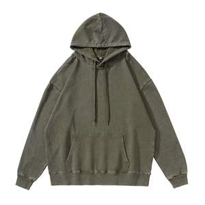 Sweat à capuche vintage pour femme, délavé, avec poche kangourou, streetwear d'hiver, impression personnalisée sur le devant, écologique, lourd - Product Image 3
