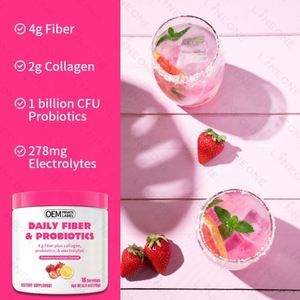 OEM/ODM Polvo Diario de Fibra Natural y Probióticos, Suplemento de Salud Personalizado, Certificado GMP, 24 Meses de Vida Útil - Product Image 3