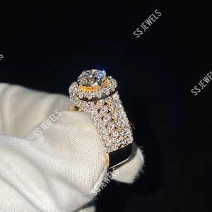 1 Ct VVS1 IGI Certified Lab Grown Diamond Anillo de compromiso para mujer Plata de Ley 925 Anillo de aniversario chapado en oro amarillo para regalo - Product Image 6