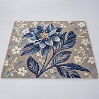 Mosaïque de marbre bleu royal à motifs floraux pour la décoration de villas, mosquées et palais
