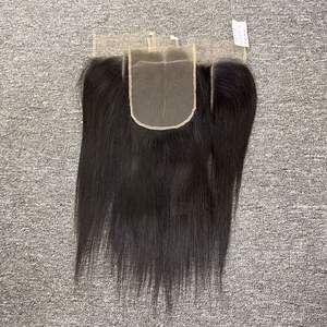 Nouveau Produit Vente en Gros Extensions de Cheveux Humains Vietnamiens Lisses de Qualité Naturelle Remy Frontale 40g Dentelle Transparente Prix Bundle - Product Image 3