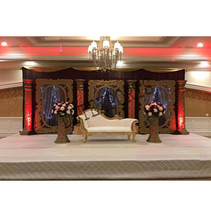 Décoration de scène de mariage indien luxueux idées de décoration de scène de mariage les mieux conçues décoration de scène de mariage - Product Image 1