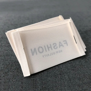 For Wear Custom Printed Brand Logo Breathable Clothes Labels <b>Tags</b> Woven Sewn Garment Neck Labels for Clothing Shoes <b>Bags</b> - Product Image 4