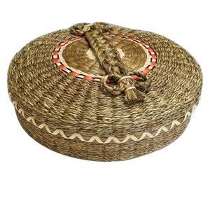 ตะกร้าหวายตกแต่งโต๊ะรับประทานอาหารตะกร้าผลไม้ทำจากไม้ไผ่พร้อมขาตั้งสีดำสำหรับตกแต่งอาหารทรงโค้ง - Product Image 4