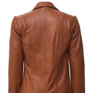 Abrigos informales de cuero para mujer de último estilo forro de poliéster de lona transpirable de alta calidad sostenible a la venta - Product Image 6