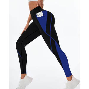 Fábrica profesional de cintura alta sin costuras cintura elástica estampado Yoga Leggings cuatro vías estiramiento Spandex/Nylon mujeres al por mayor - Product Image 3