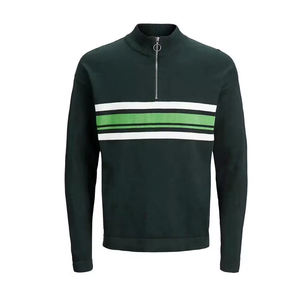 เสื้อสเวตเชิ้ตแขนยาวทรงโอเวอร์ไซส์ คอปกแบบดรอปไหล่ ซิปครึ่งตัว น้ำหนักเบา สำหรับฤดูใบไม้ร่วง คุณภาพสูงจากโรงงาน (OEM) สำหรับทั้งชายและหญิง - Product Image 2