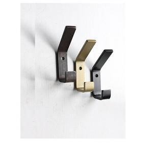 Alliage de zinc Antique noir or Satin Nickel cuivre Bronze simple patère armoire chambre porte haut vêtements crochet - Product Image 4