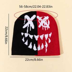 Bonnets en laine doux, personnalisés, nouveau design, tricotés, 100% acrylique, casquettes et chapeaux personnalisés, chapeau et bonnets unisexes Marina - Product Image 6