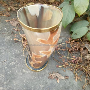 RF Crafts Handmade 300ml Capacité Céramique Viking Indian Horn Cup Short Drinking Verre à boire pour les fêtes - Product Image 4