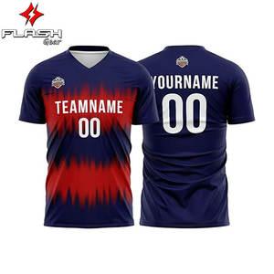 Vente en gros d'uniformes de football personnalisés 160gms maillots de football de nouvelle saison imprimés par sublimation équipes d'entraînement de vêtements de sport personnalisés - Product Image 1