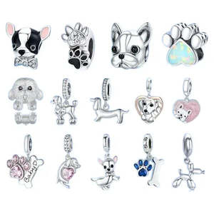 Fine <b>Charm</b> <b>Bracelet</b> for <b>Silver</b> Dog Carms Collection - Product Image 1