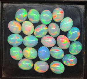 AA + Calidad Natural etíope Welo Opal Cabochon 8x10 MM Oval White Top Flashy Third Party Certified 2-4 Quilates Piedras preciosas sueltas - Product Image 3