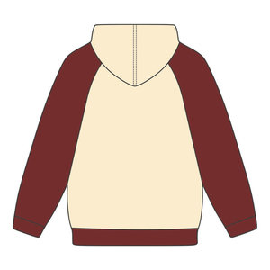 เสื้อมีฮู้ดแบบสวมหัวมีฮู้ดสำหรับปีที่ก่อตั้งโดยปี Kap เสื้อมีฮู้ดผ้าคอตตอนแขนเสื้อสีแดงเข้มเสื้อผ้าพี่น้องคนกรีก - Product Image 3