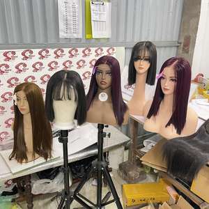 Perruques Raw avec fermeture frontale Perruques de cheveux humains Perruques vietnamiennes pour noir - Product Image 3