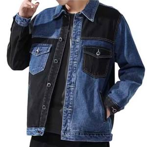 Vestes en jean écologiques personnalisées 2024, grandes tailles pour hommes, automne, respirantes, imperméables, séchage rapide, réversibles, style urbain, boutonnées - Product Image 4