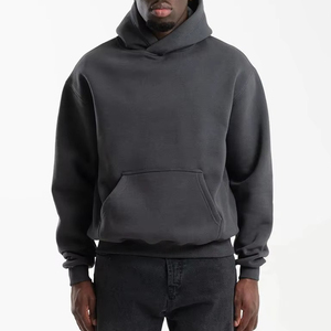 Sweat à capuche doublé en molleton uni de haute qualité, impression numérique personnalisée, logo, poids lourd, 100% coton, pour homme - Product Image 4