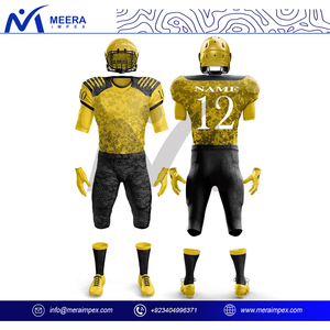 Uniforme de football américain haut de gamme pour unisexe personnalisé texturé imprimé col en V grande taille uniforme de football américain pour hommes - Product Image 4