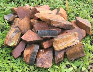 Piedras de cristal de ojo de tigre de alta calidad, Mineral Natural, cristal de ojo de tigre rugoso para curación de meditación, venta al por mayor - Product Image 3