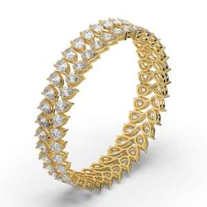 Pulsera de Plata de Ley 925 de Lujo Ruizuan para Hombre y Mujer, Brazalete de Moda con Diamantes de Moissanita, Joyería Hecha a Mano - Product Image 1