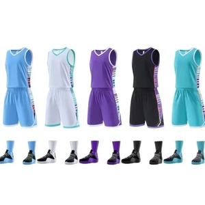 Vêtements de basket-ball nouvel ensemble d'uniformes de basket-ball pour hommes et femmes imprimé maillot de compétition été enfants formation Camp équipe gilet - Product Image 5