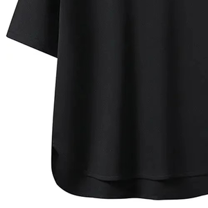 Conjunto informal de traje holgado para hombre, traje de manga corta con cuello redondo de verano para hombre, cómodo algodón transpirable, ropa informal y de verano - Product Image 5