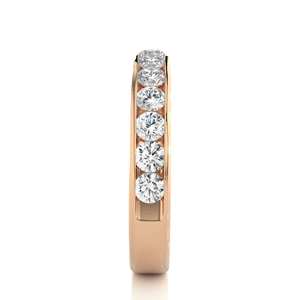 <b>Custom</b> Lab Grown Diamond Round Brilliant Cut IGI Certified Classic Style Wedding <b>Ring</b> 0.92ct 14K Rose Gold Women's Fine Jewelry - Product Image 2