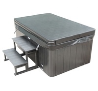 Kit de pose rapide pour spa 2 personnes, prêt à l'emploi, avec chauffage et filtration intégrés, idéal pour les patios et les jardins.