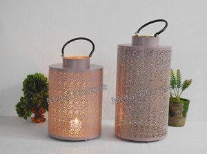 Vintage Moroccan Metal Hollow Indian Hand Crafted Lantern <b>Large</b> Home Decoration European <b>Tea</b> <b>Light</b> Candle for Home Decoration - Product Image 3