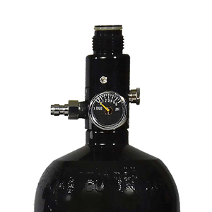 Regulador de Botella HPA para Paintball con Manómetro, Boquilla de Llenado y Desconexión Rápida 68ci 77ci 4500 psi - Product Image 2