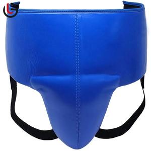 Protège-aine de boxe MMA Conception d'étiquette personnalisée en cuir véritable professionnel Caractéristiques de sécurité personnalisées Protège-aine en cuir véritable - Product Image 4