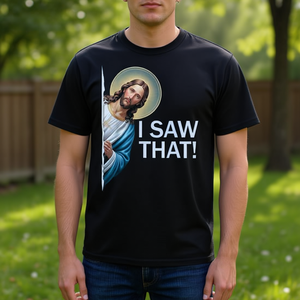 T-Shirt con Citazione Cristiana di Gesù, Maglietta Promozionale Cristiana con Frase Umoristica - Product Image 3