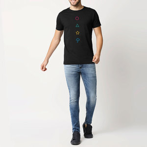 Camiseta Ligera para Hombre con Cuello Redondo, Transpirable y Cómoda, Nuevo Diseño, Mejor Proveedor, Patrón Sólido, Camiseta para Hombre en Cantidad al por Mayor - Product Image 3