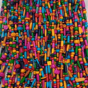 Colección única hecha a mano Millefiori Chevron Beads Plain Bone Crystal Lampwork Glass Beads para la fabricación de joyas en el hogar - Product Image 2