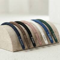 Lacets de chaussures écologiques réglables en plastique détachables avec logo personnalisé, cordon tressé haute résistance torsadé à 3 brins, résistant à l'eau