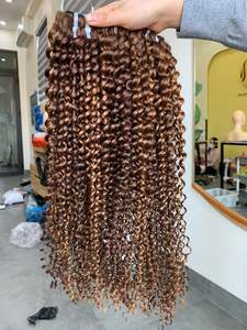 Crépus Bouclés 100% Vierge et Remy Prix de gros Extensions de cheveux humains vietnamiens Perruques et Bundles - Product Image 6