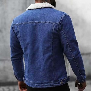 Custom Casual Lightweight Waterproof Button <b>Men's</b> Denim <b>Jeans</b> Jacket Stylish Autumn Breathable Pocket <b>Plus</b> <b>Size</b> - Product Image 3