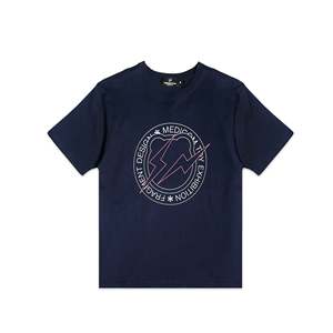 T-shirt Medicom Fragment Circle Logo 100% Coton Streetwear Coupe Ample Respirant et Confortable Tissu Jersey 200g 240g - Product Image 1