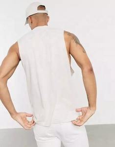 2023 débardeur entraînement hommes été gymnastique débardeurs respirant uni coton choix colorés blanc débardeur - Product Image 3