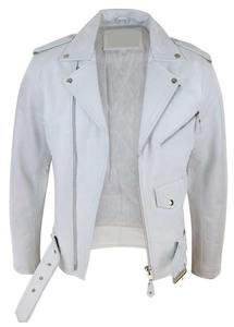 Veste en cuir pour homme de qualité supérieure, coupe moto moderne, en toile de cuir de vache, fabriquée au Pakistan 2025 - Product Image 2