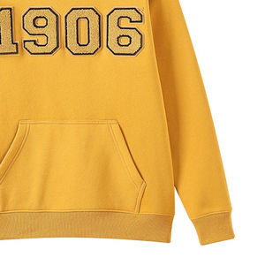 Alpha Gold Chenille Sweatshirt XS Crewneck Golden Strip Ribbed Cuff Kangaroo Pocket Sport Winter Sport Printed - Product Image 6