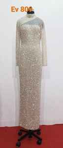 ชุดราตรีคอวีประดับลูกปัดสุดหรู คอลเลคชั่นล่าสุด เสื้อผ้าผู้หญิง ราคาขายส่ง - Product Image 2