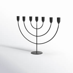 Portavelas de Metal alto de 7 brazos con revestimiento negro Vintage de época moderna para Hotel Resort decoración de boda iluminación decoración de Navidad para el hogar - Product Image 2