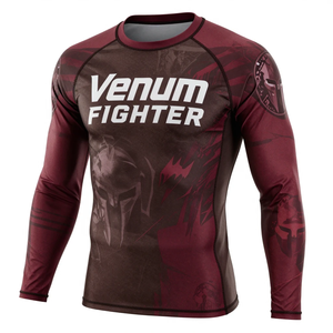 เสื้อแรชการ์ด Venum รุ่นใหม่ปี 2026 ป้องกันรังสียูวี แห้งเร็ว พิมพ์ลายแบบซับลิเมชั่น เสื้อแรชการ์ดสำหรับนักกีฬา Venum Fighter - Product Image 1