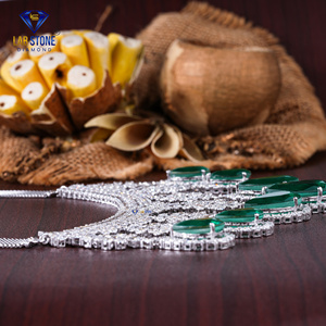 Labstone/ Eleva tu estilo 77,40 TDW Marquesa Pera Corte princesa Diamante Collar de oro blanco IGI Certificado Hilo de color de la EF-VS - Product Image 2