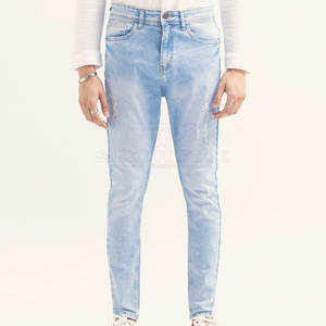 Wholesale Custom Made Men's Jeans Pants Lightweight Straight Pattern Casual Design Low MOQ <b>for</b> Online <b>Sale</b> - Product Image 1