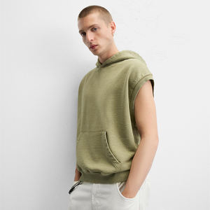 Sudaderas con capucha doble de alta calidad para hombre, sudaderas con capucha de peso pesado con diamantes de imitación bordados personalizados, Invierno 100% - Product Image 3